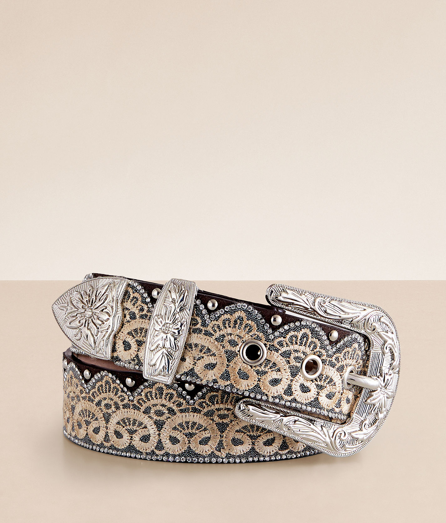 Angel Ranch Western Lace - Women's Belt / Brown / Small