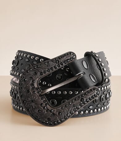 Nocona Glitz Leather Belt front view