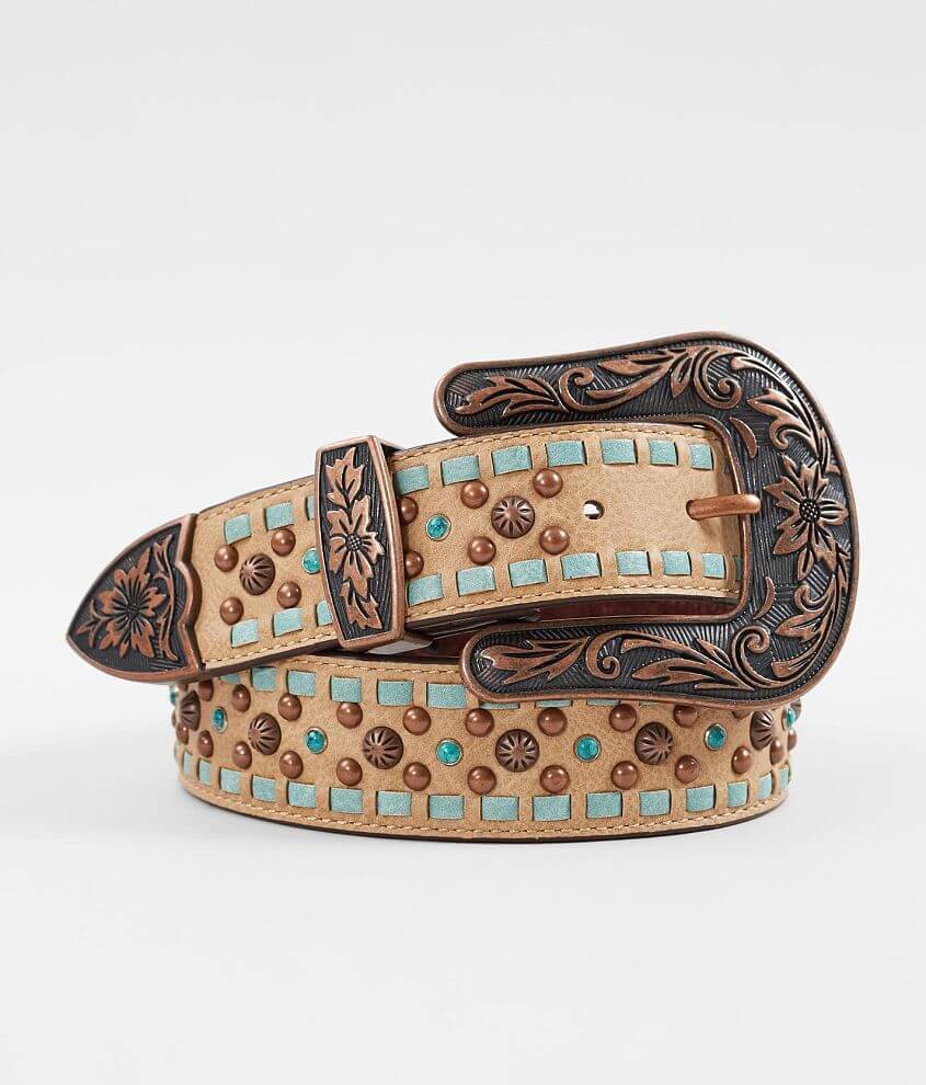 TOPACC Western Turquoise Belts - Buckle with Block