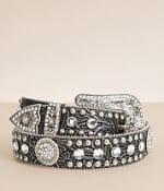 Blazin Roxx® Glitz Leather Belt - Women display picture 3
