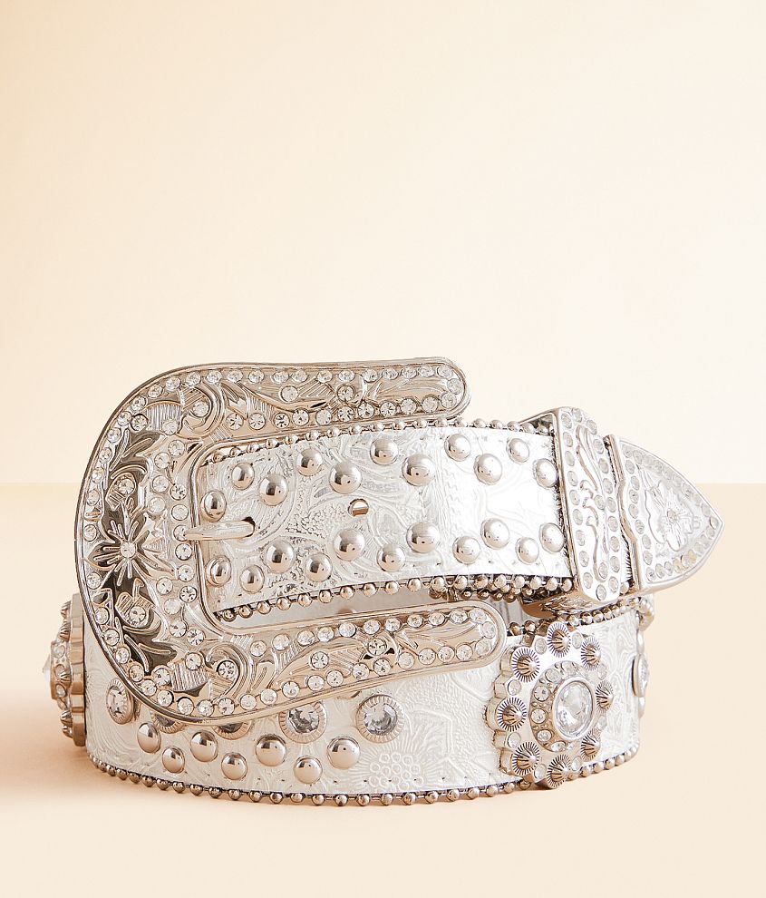 Blazin Roxx Metallic Belt - Women's Belts in Silver | Buckle