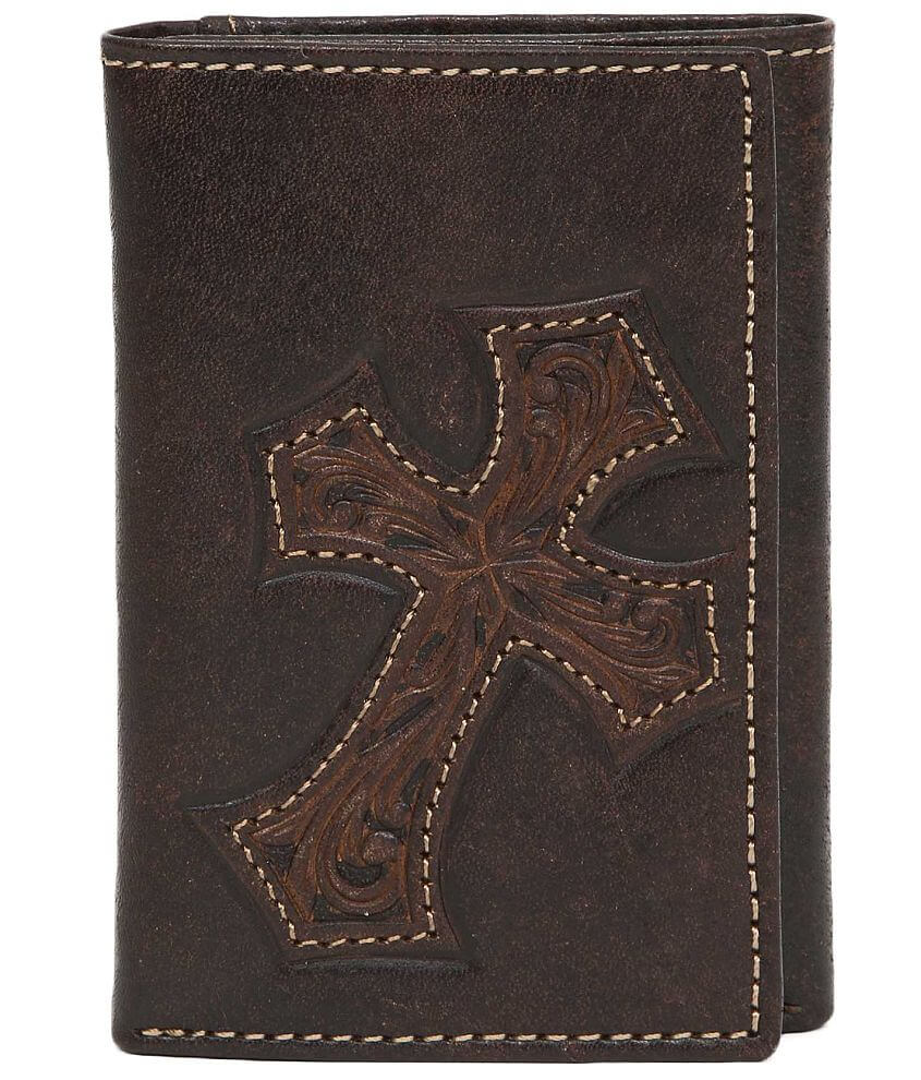 Nocona Cross Leather Wallet front view