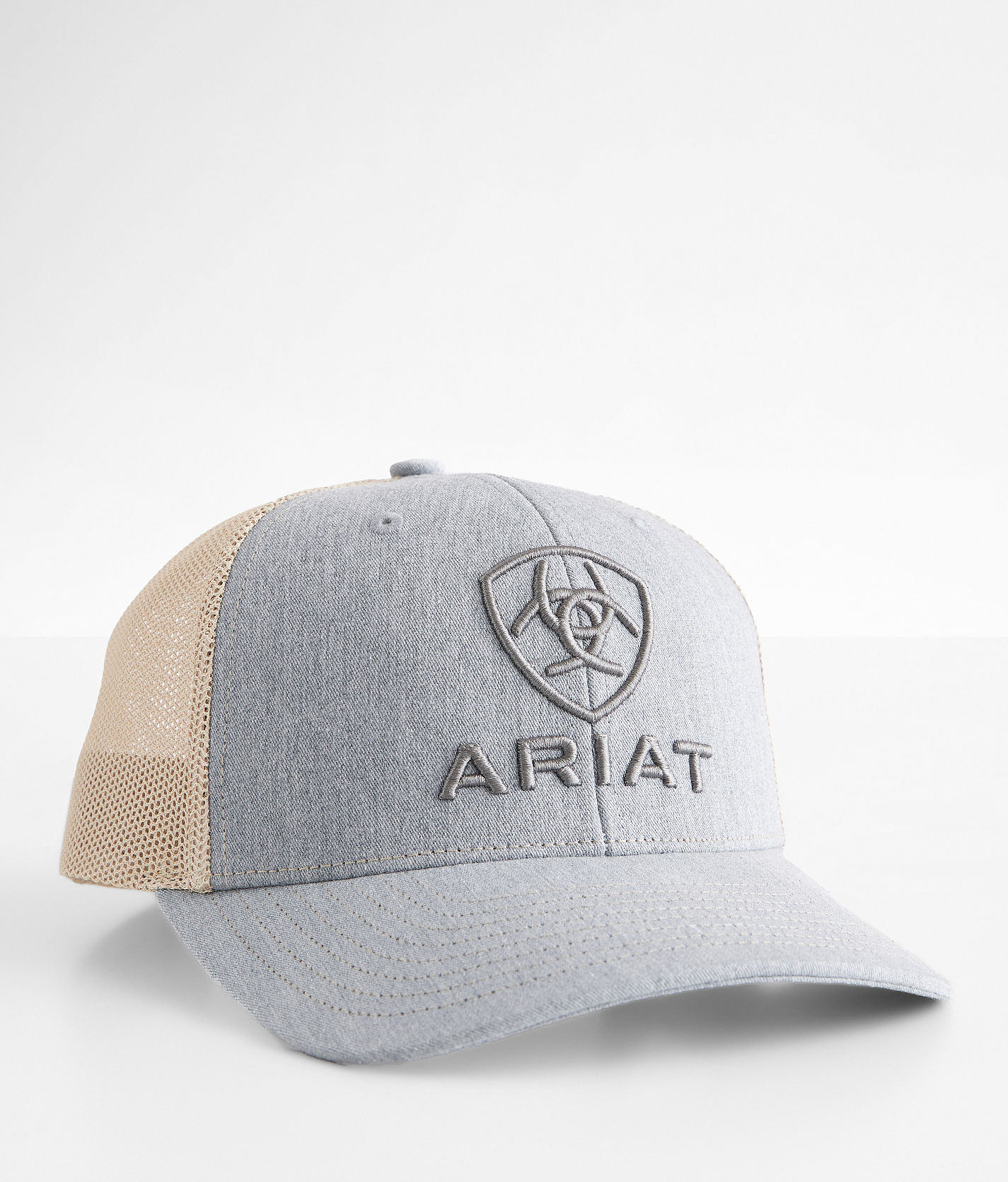 Boys - Ariat Logo Trucker Hat - Boy's Hats in Grey | Buckle