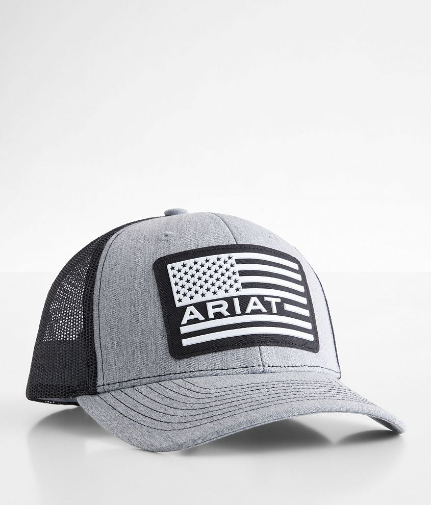 Boys - Ariat Flag Patch Trucker Hat front view
