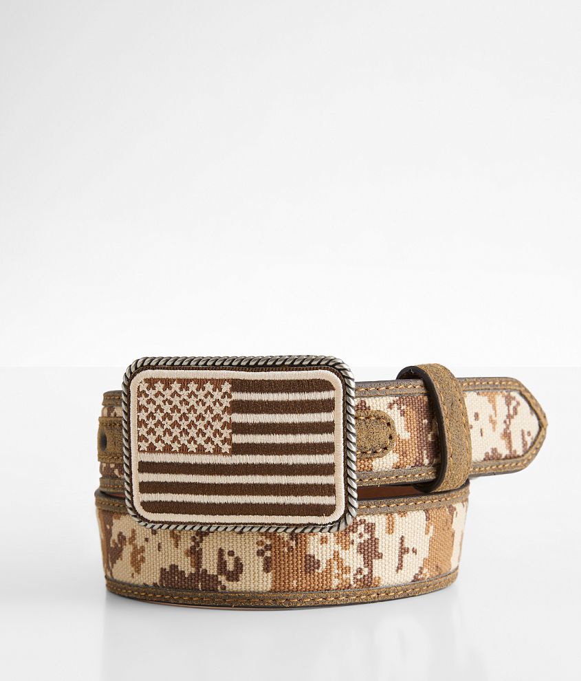 Boys Digi Camo Leather Belt