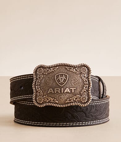 Ariat Boys - Tooled Leather Belt front view