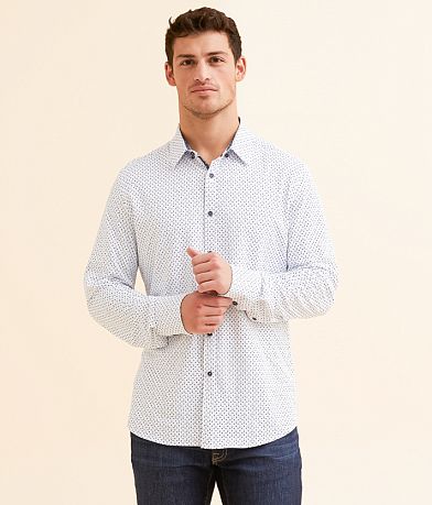 Eight X Micro Print Shirt - Men's Shirts in White | Buckle