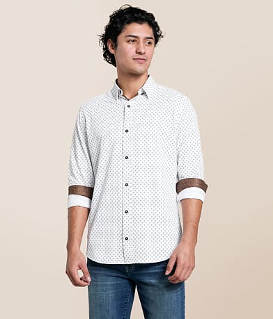 J.B. Holt Square Knit Standard Performance Stretch Shirt front view