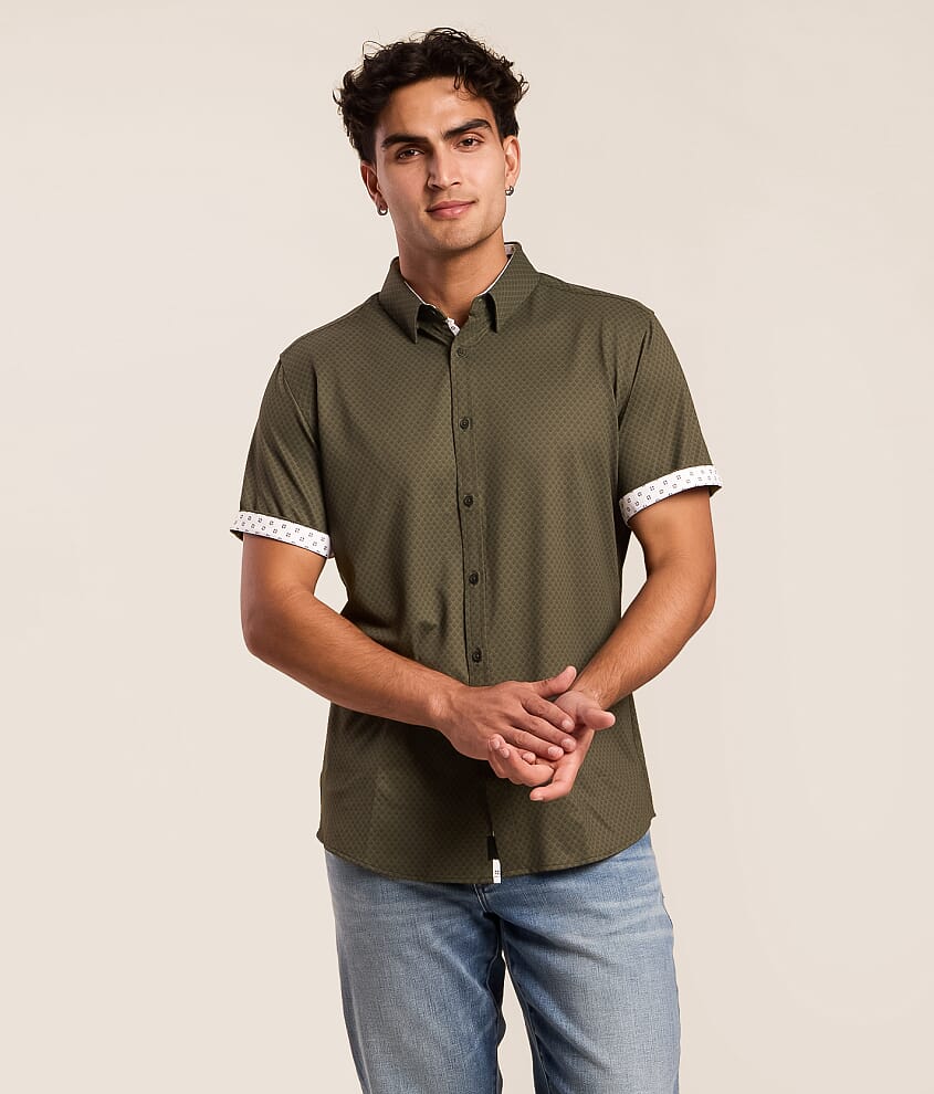 Textured Athletic Stretch Shirt
