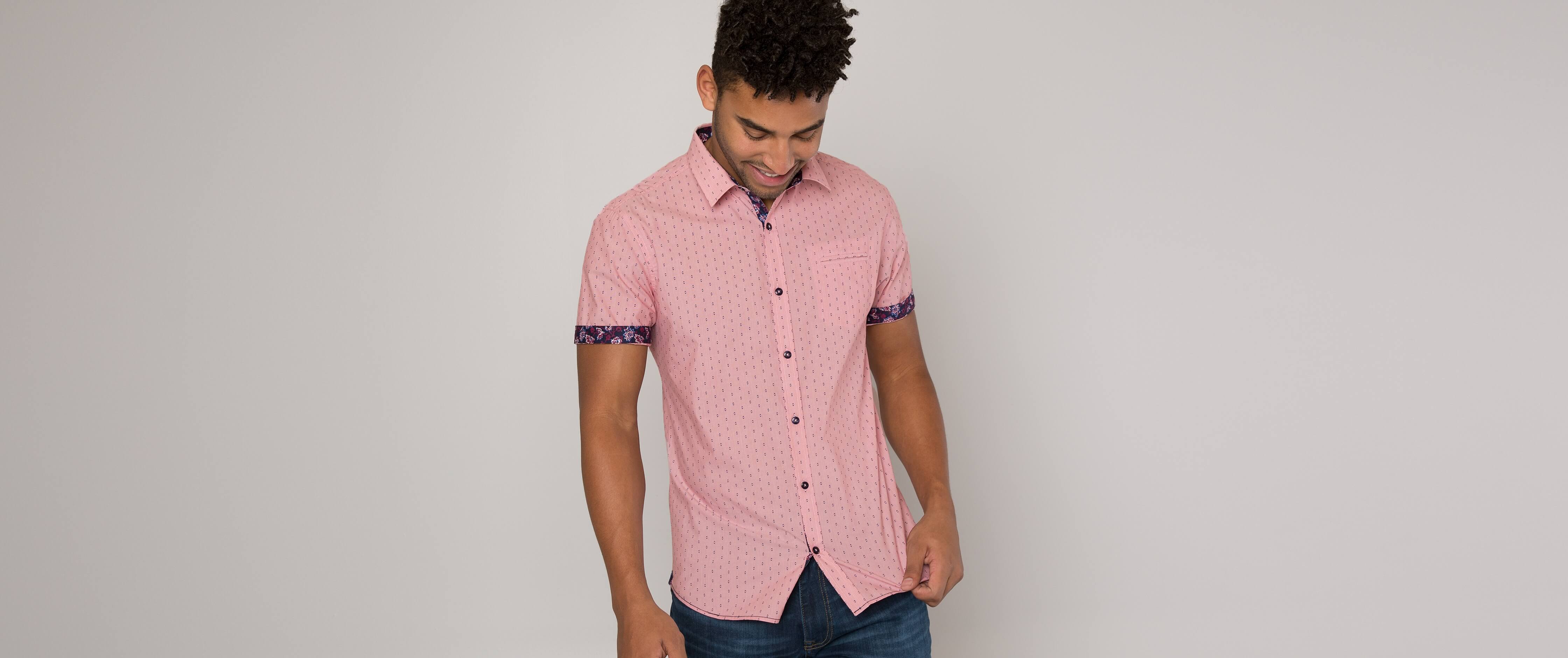 dusty pink mens shirt