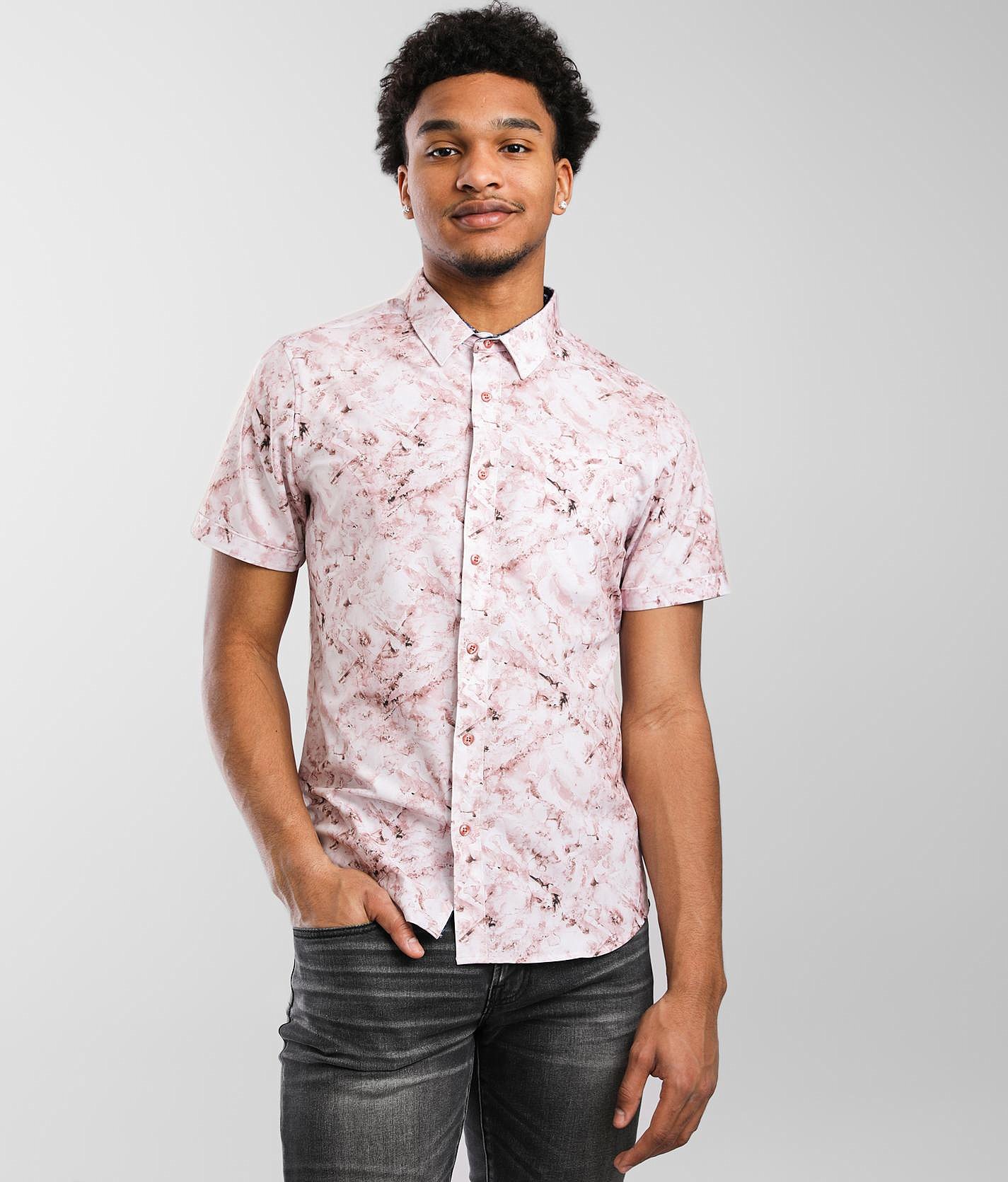 mens stretch shirts short sleeve