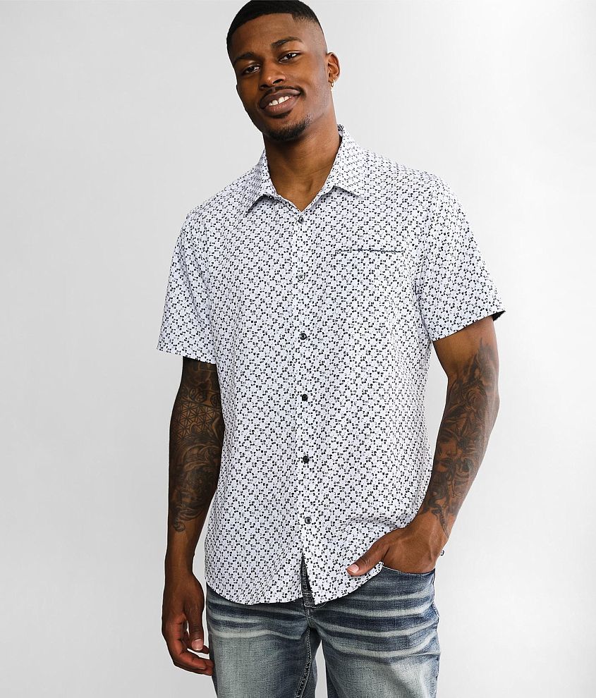 7Diamonds Freedom Train Stretch Shirt - Men's Shirts in Light Grey | Buckle