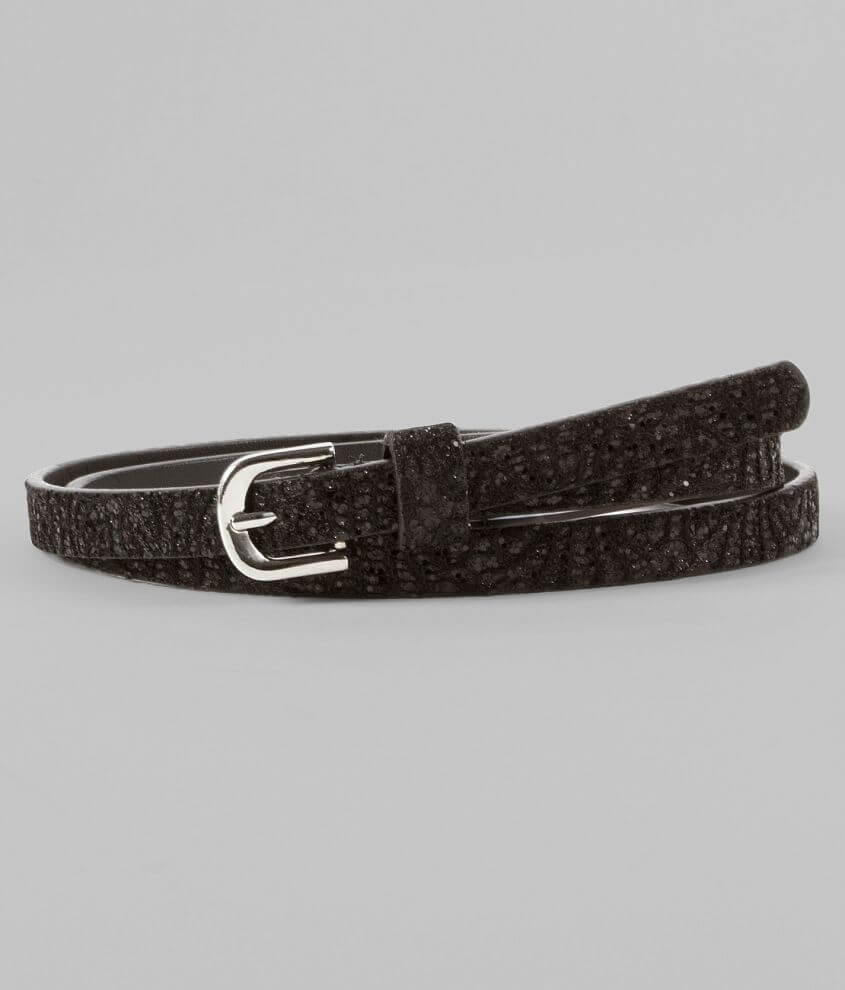 Black glitter outlet belt