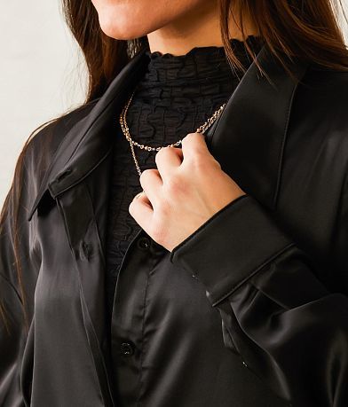 Mable Flowy Satin Tunic Blouse MISC_DETAIL_3