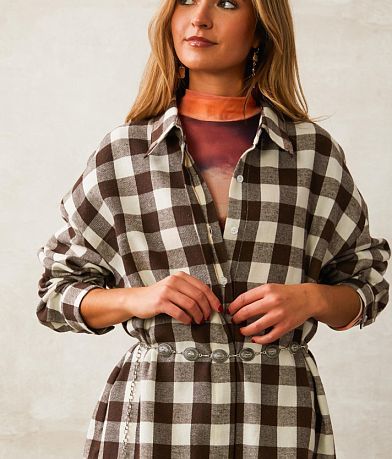 Mable Flannel Tunic Shirt MISC_DETAIL_1