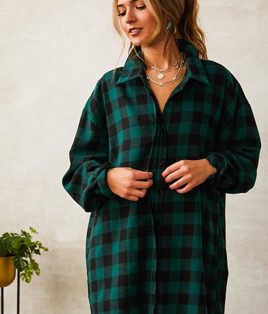 Mable Flannel Tunic Shirt MISC_DETAIL_1