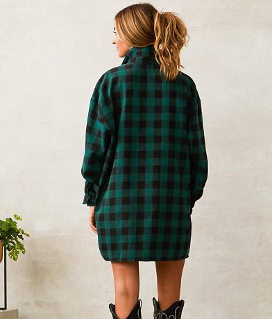 Mable Flannel Tunic Shirt FULL_LEFT_SIDE