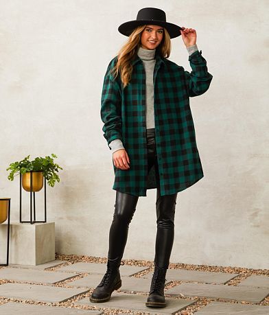 Mable Flannel Tunic Shirt FULL_RIGHT_SIDE