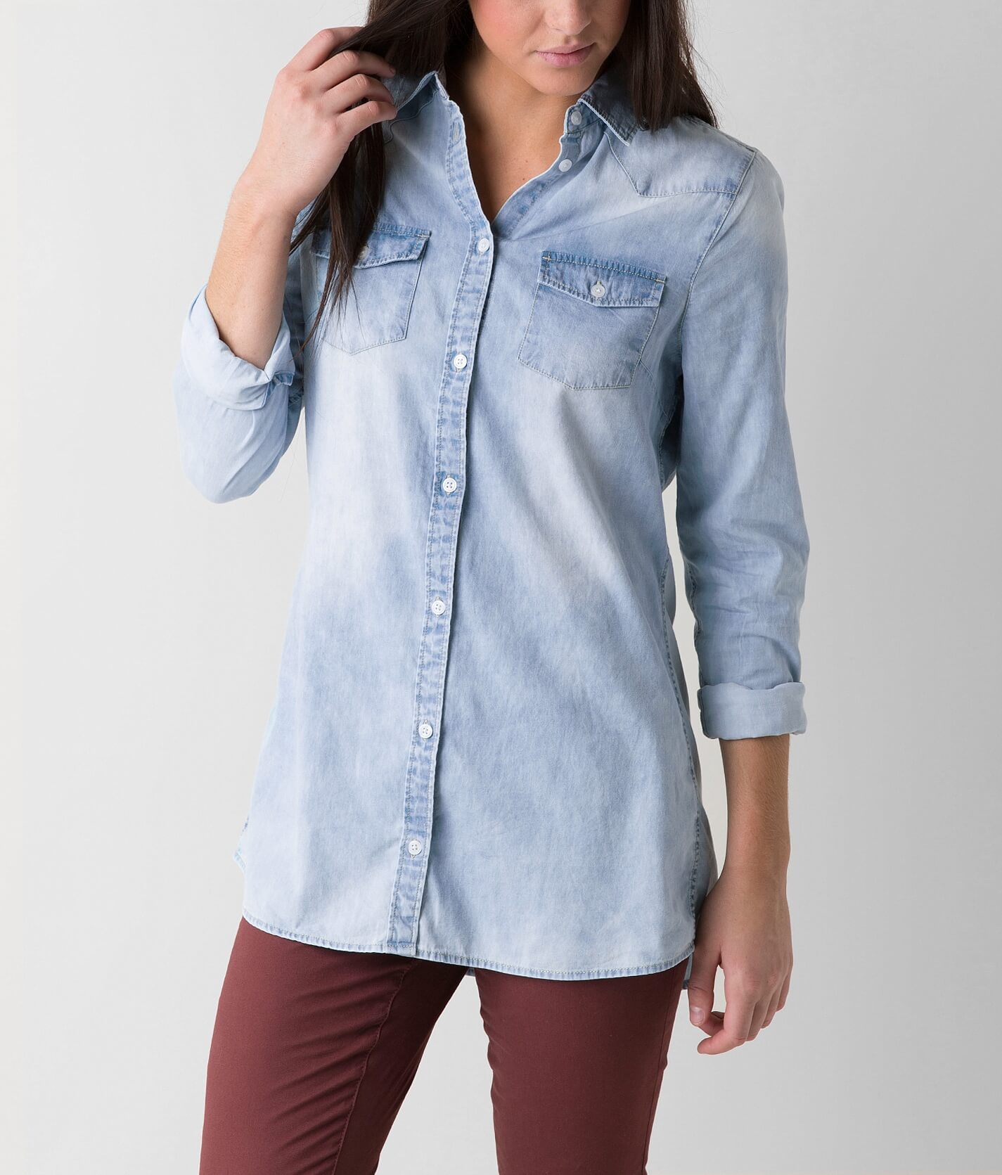 ladies chambray shirt