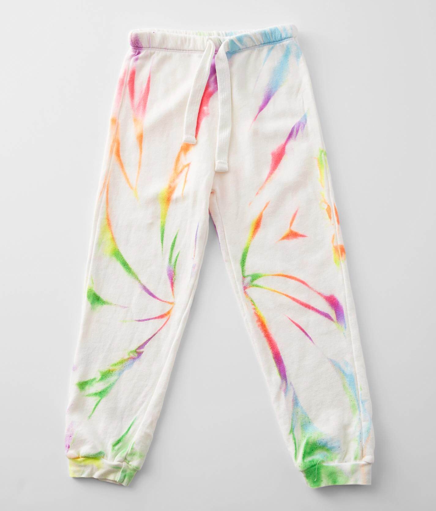 neon tie dye joggers