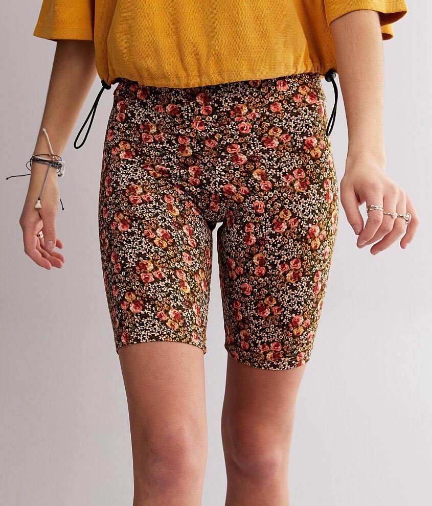 Flower biker sale shorts