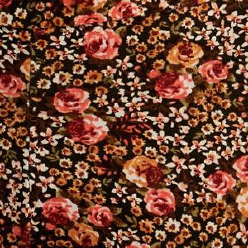 Olive Camel Ditsy Floral