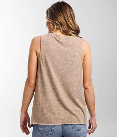 BKE Twisted Front Tank Top back view