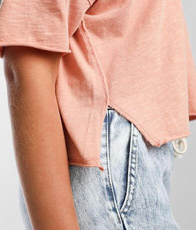 Gilded Intent Split Neck T-Shirt MISC_DETAIL_1