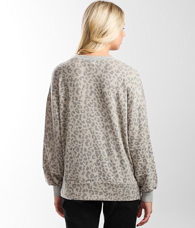 BKE Leopard Print Pullover BACK