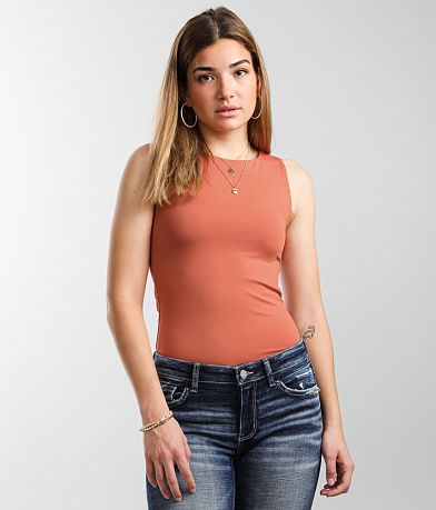 Buckle Black Shaping & Smoothing Tank Top front view