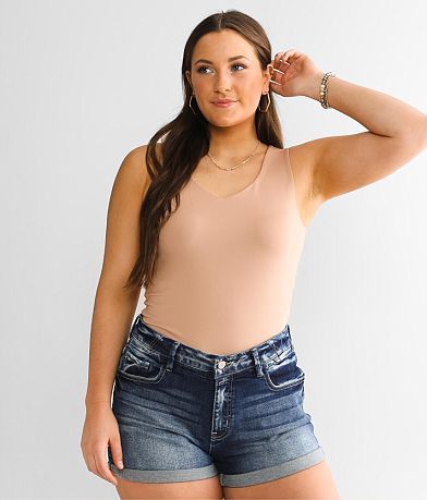Buckle Black Shaping & Smoothing Tank Top front view