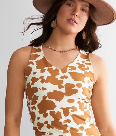 red by BKE Cow Print Tank Top MISC_DETAIL_1