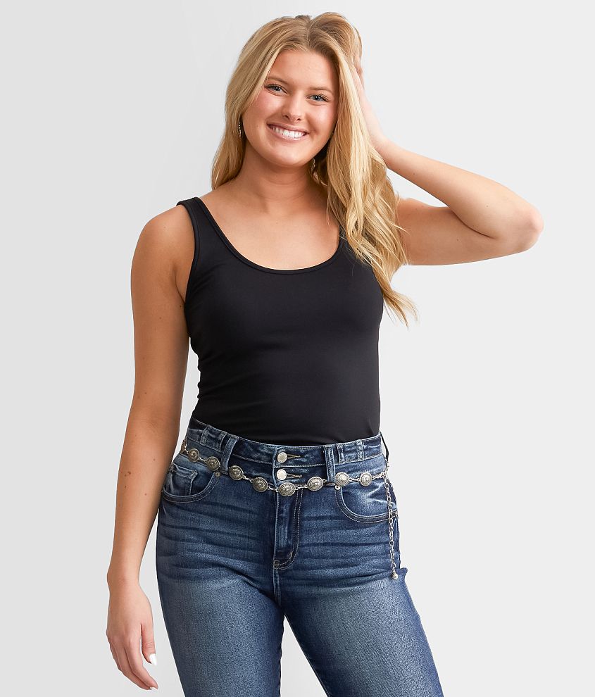 BKE core Wide Strap Tank Top front view