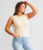 BKE core High Neck Tank Top - Women's Tank Tops in Ecru | Buckle