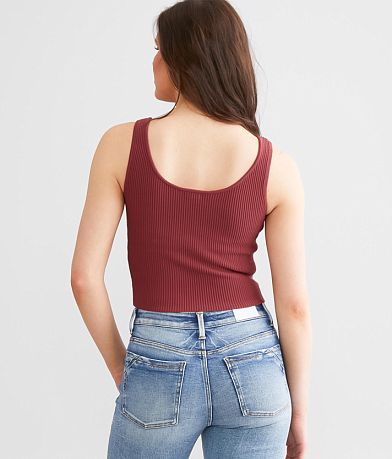 BKE core Ribbed Tank Top BACK