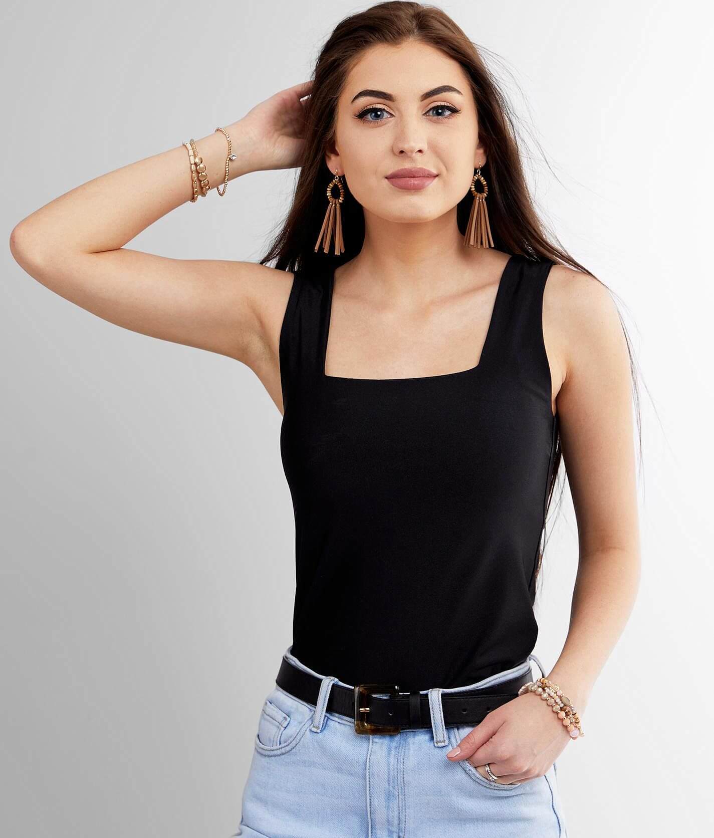 Buckle Black Shaping & Smoothing Tank Top - Women's Tank Tops in Black