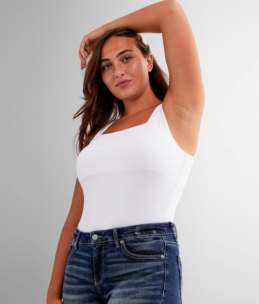 Buckle Black Shaping & Smoothing Tank Top - Women's Tank Tops in White