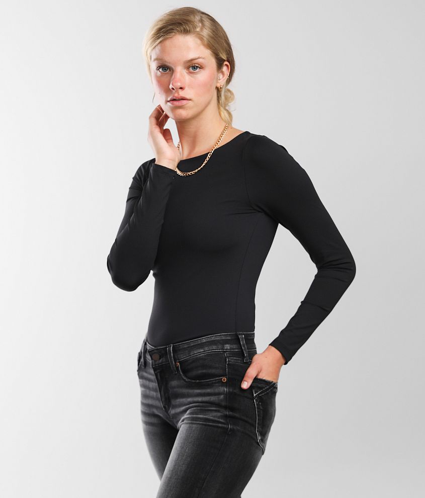 Buckle Black Shaping & Smoothing Fitted Top - Women's Shirts/Blouses in  Black