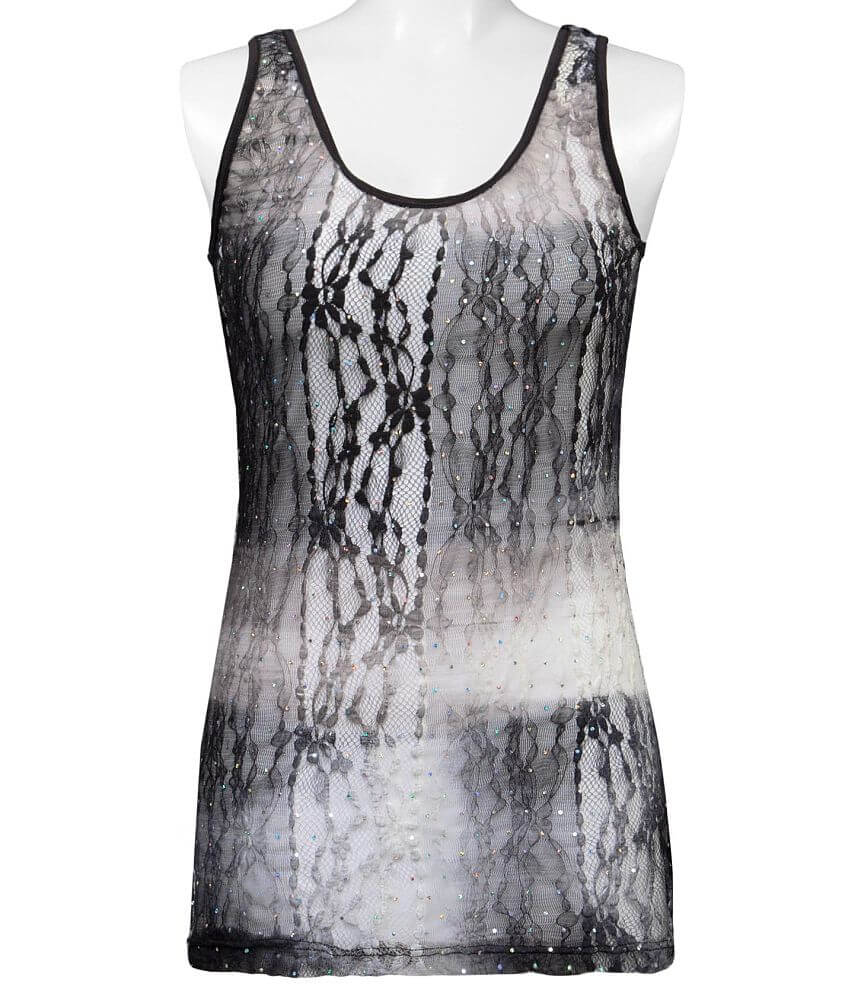 BKE Lace Tank Top front view