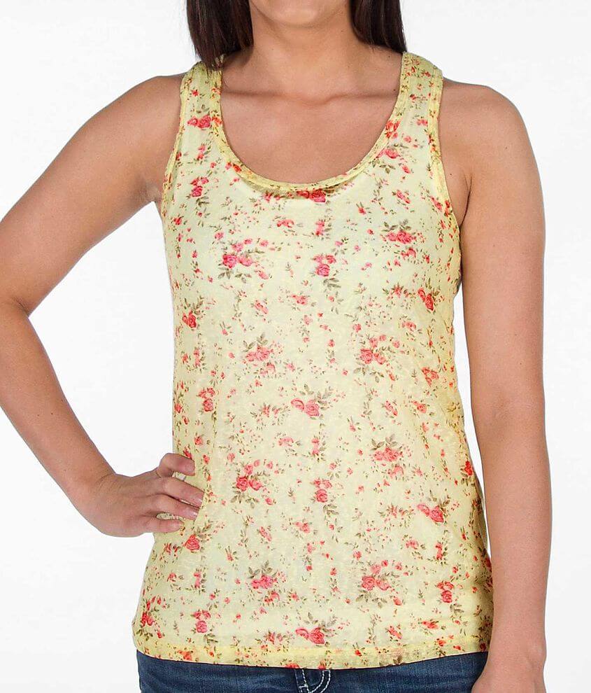 BKE Pointelle Tank Top front view