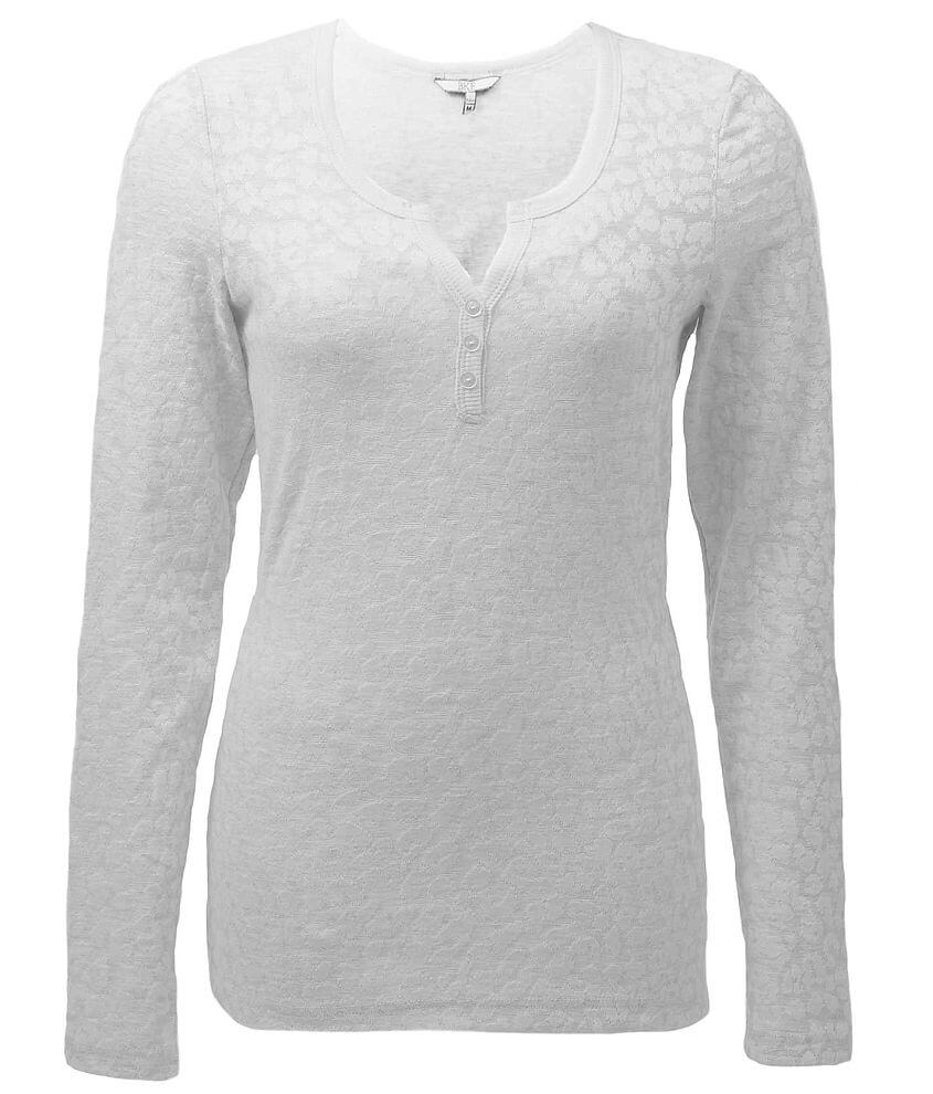 BKE Cheetah Henley Top front view