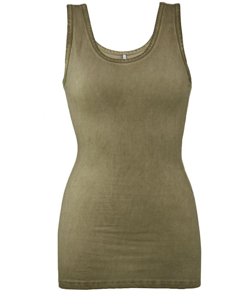 BKE Washed Tank Top front view