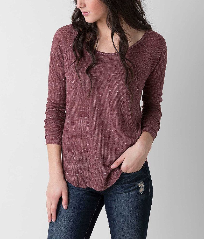 BKE Scoop Neck Thermal Top front view