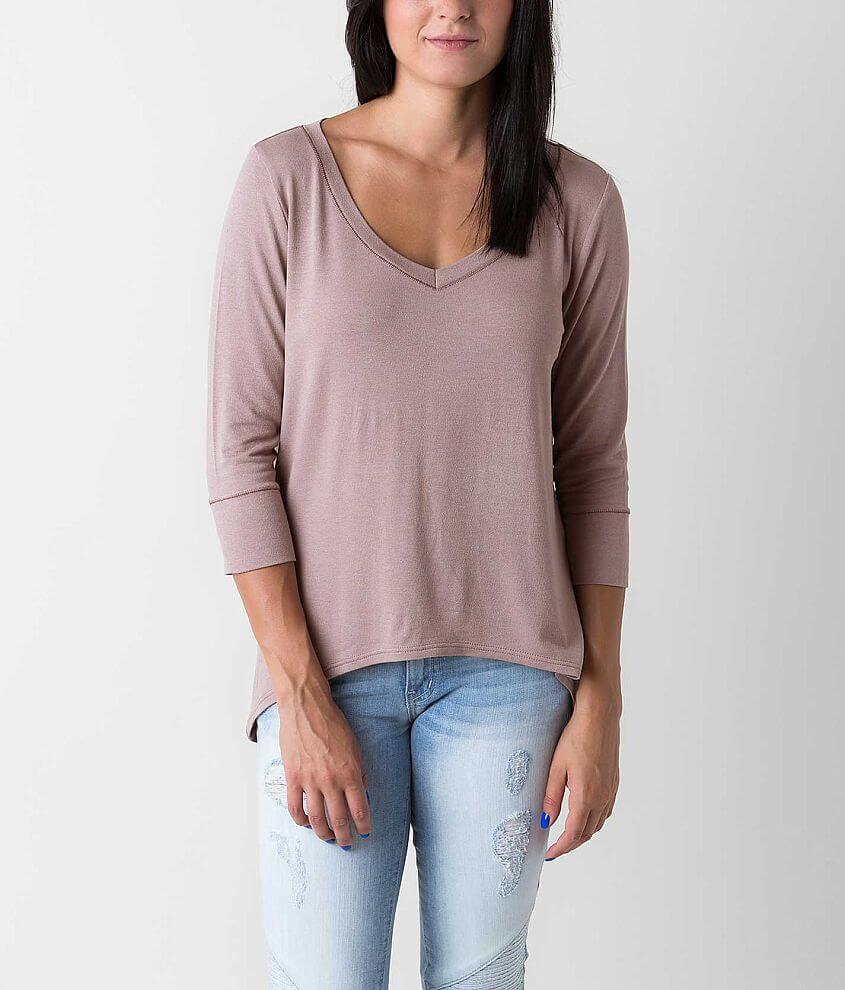 BKE core V-Neck Top front view