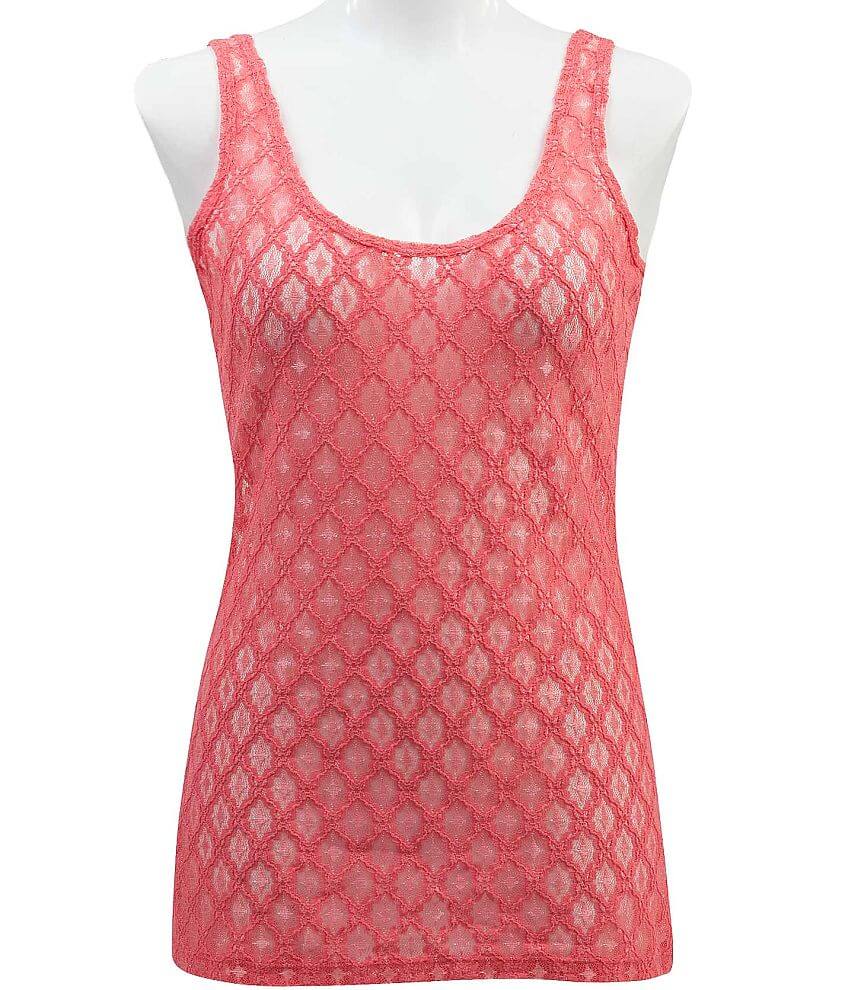 BKE Lace Tank Top front view