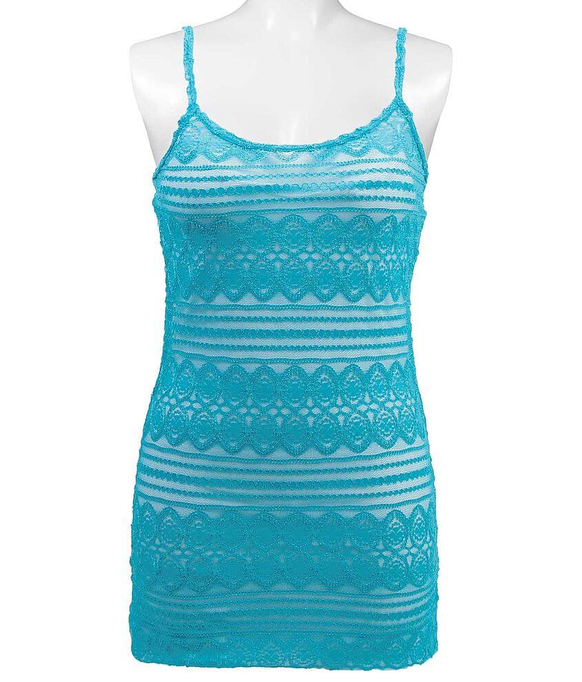 BKE Lace Tank Top Women's Tank Tops in Bluebird Buckle