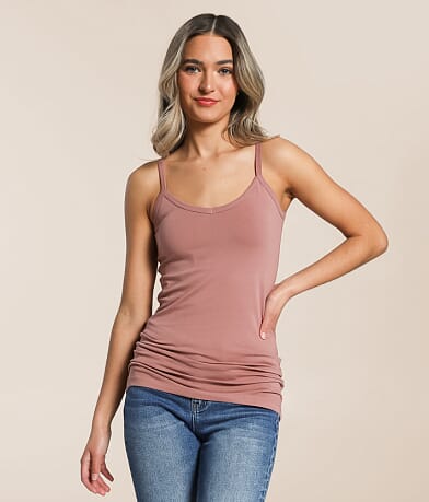 BKE core X-Long Two Way Tank Top front view