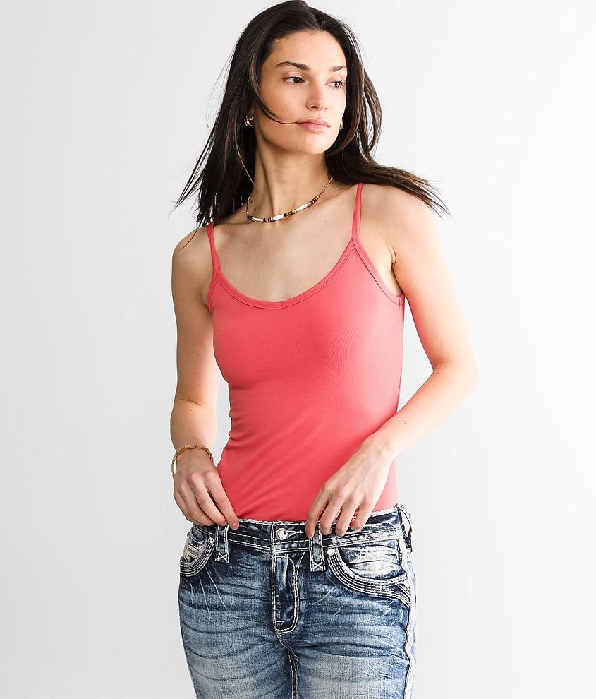 BKE core X-Long Two-Way Tank Top front view