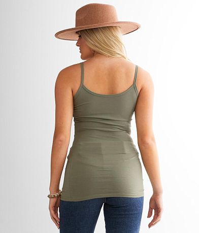 BKE core X-Long Two Way Tank Top back view