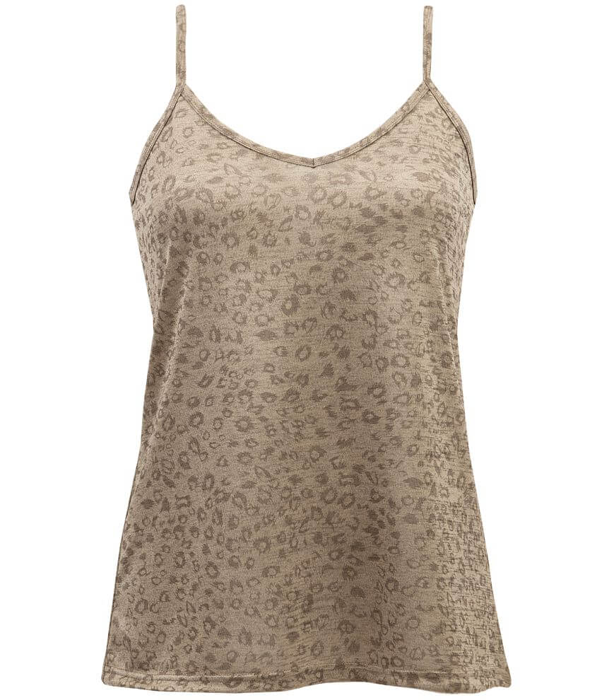 BKE Leopard Print Tank Top front view